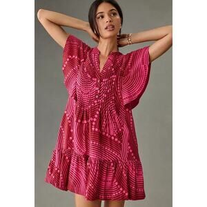Anthropologie | Dresses | Anthropologie Orange And Pink Dress | Poshmark